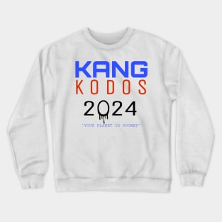 KANG KODOS Alien Simpsons Election 2024 Crewneck Sweatshirt